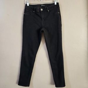 A3 Denim Womens Skinny Jeans Size 8 Black Mid Rise Stretch